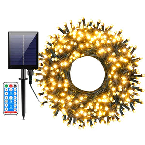 500/1000 LED Solar Christmas Lights with Remote Outdoor Solar String Light Waterproof Solar Fairy Light for Tree Garden Decor