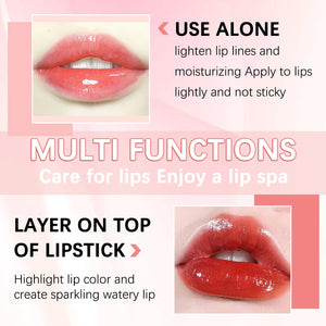 Lip Glow Oil Set, Long Lasting Hydrating Lip Gloss Tinted Lip Balm, Tinting Lip Care Oil for Dry Lip 5 Pcs