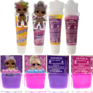 L.O.L Surprise!  Backpack Beauty Cosmetic Make-Up Set, Pretend Play Toy and Gift for Girls Ages 5+, 11 CT