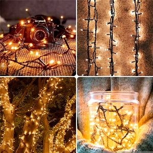 500/1000 LED Solar Christmas Lights with Remote Outdoor Solar String Light Waterproof Solar Fairy Light for Tree Garden Decor