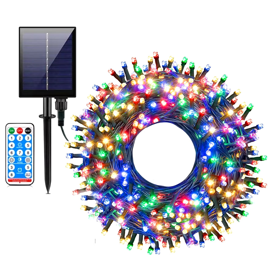 500/1000 LED Solar Christmas Lights with Remote Outdoor Solar String Light Waterproof Solar Fairy Light for Tree Garden Decor