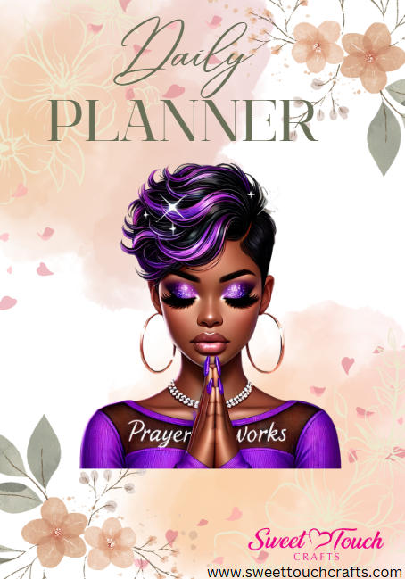 Digital Planner - Prayer Changes Things - purple