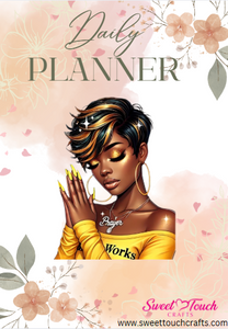 Digital Planner - Prayer Changes Things - Yellow