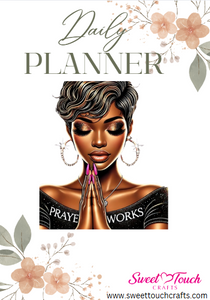 Digital Planner - Prayer Changes Things - Black