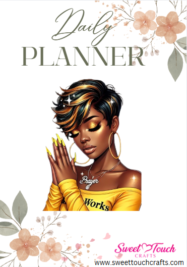 Digital Planner - Prayer Changes Things - Yellow