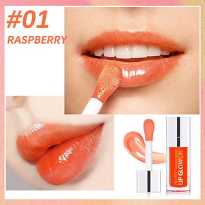 Lip Glow Oil Set, Long Lasting Hydrating Lip Gloss Tinted Lip Balm, Tinting Lip Care Oil for Dry Lip 5 Pcs