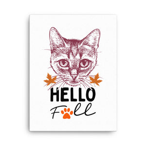 Art-Cat Fall in Love Cat Wall Hanging Canvas for Home and Office