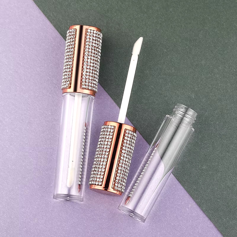 Wholesale 5ML Lipgloss Bottles Colors Diamond Lip Gloss Tubes Lipstick Bottles Lip Glaze Containers Lipbalm Tubes