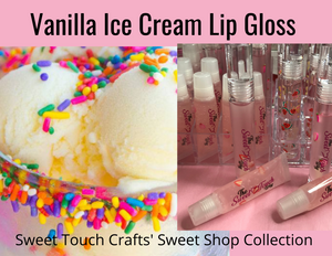 Lip Gloss - 10ml squeeze tube - Vanilla scented