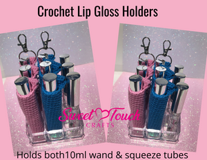 WHOLESALE - Handmade Crochet Lip Gloss Key Chains