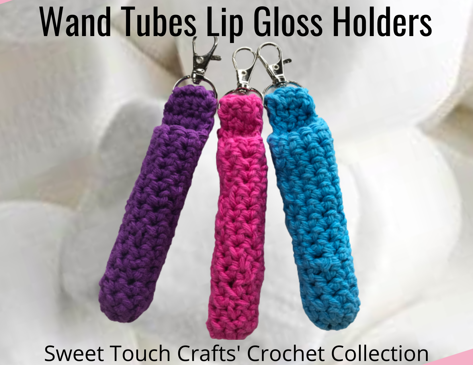 Crochet Lip Gloss Holders - Wand Tubes