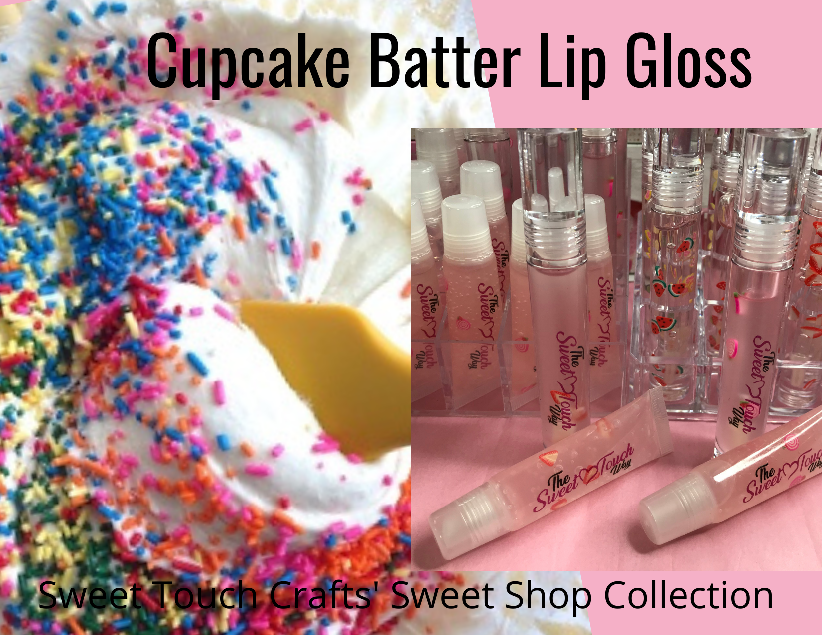 Lip Gloss - 10ml squeeze tube - Cake Batter scented