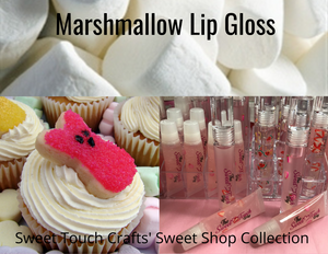 Lip Gloss - 10ml squeeze tube - Marshmallow scented