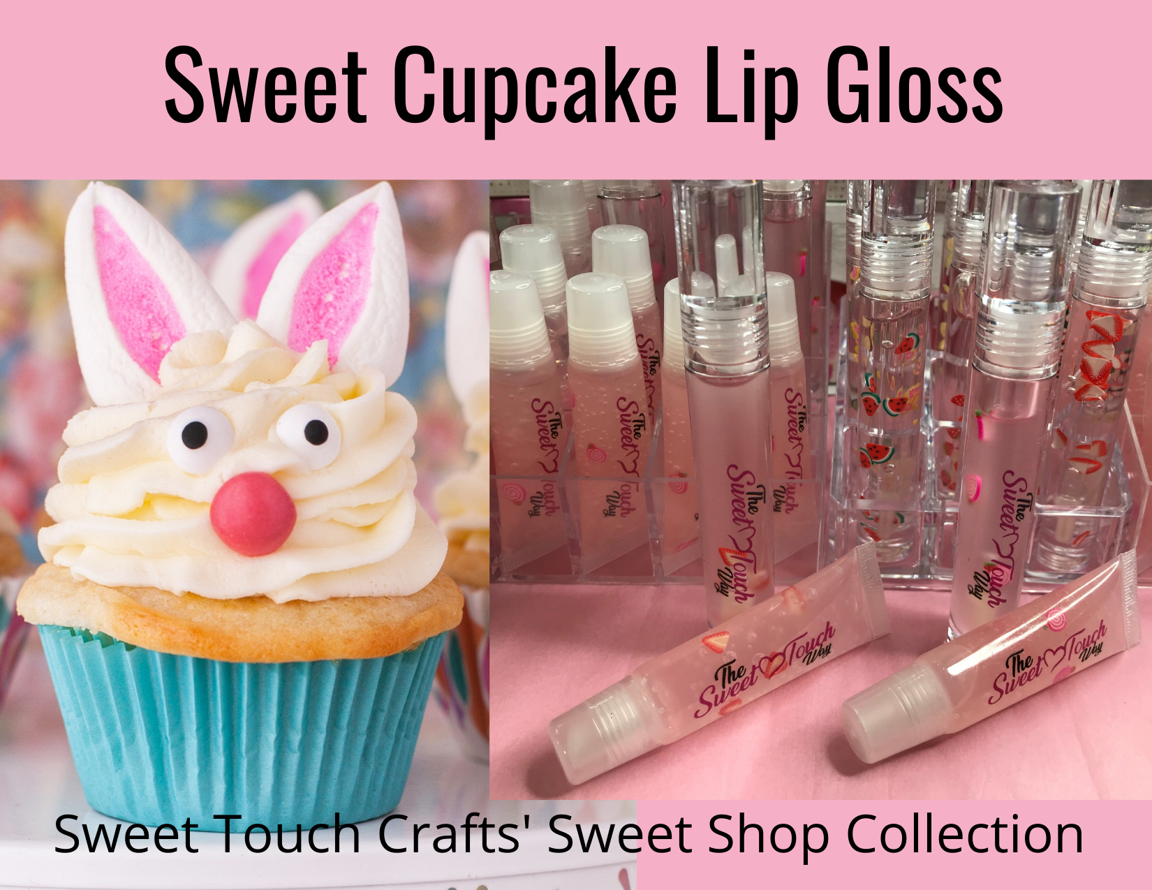 Lip Gloss - 10ml squeeze tube - Sweet Cupcake scented