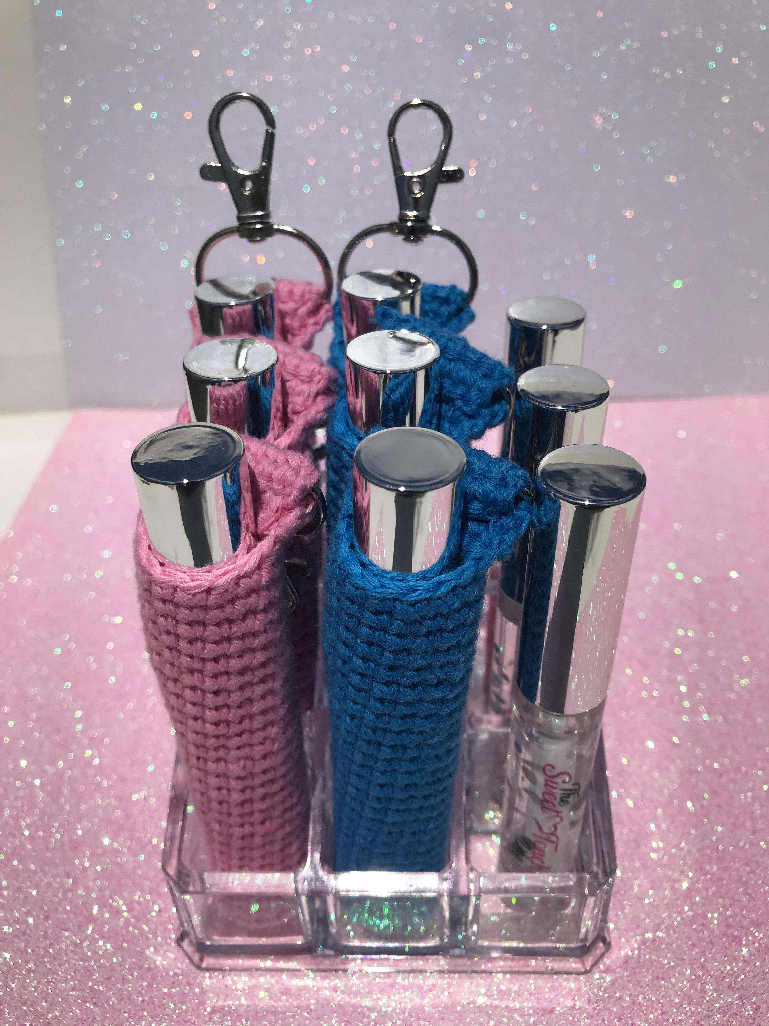 Crochet Lip Gloss Holders - for Squeeze & Wand Tubes