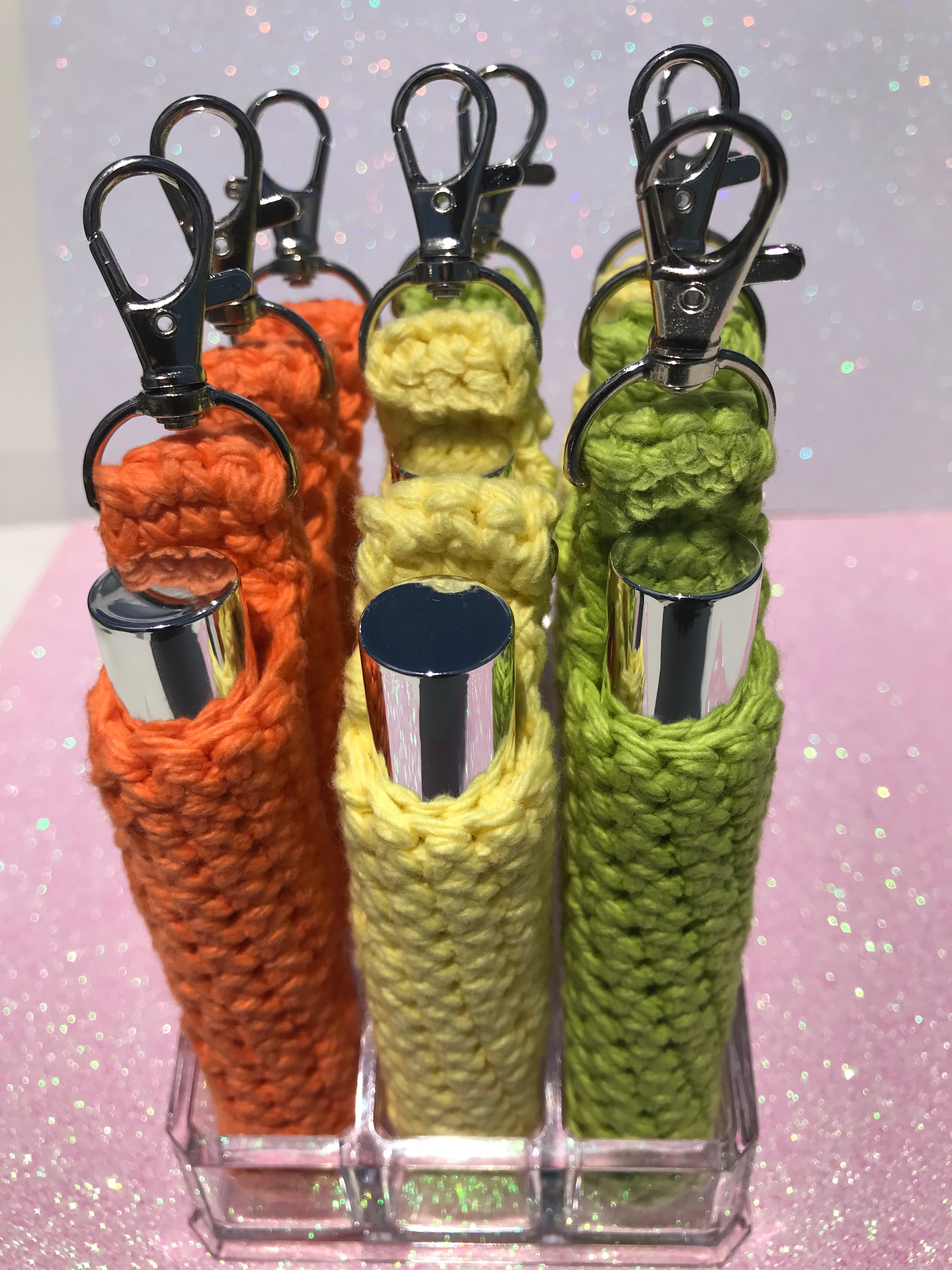 Crochet Lip Gloss Holders - for 10ml Wand Tubes