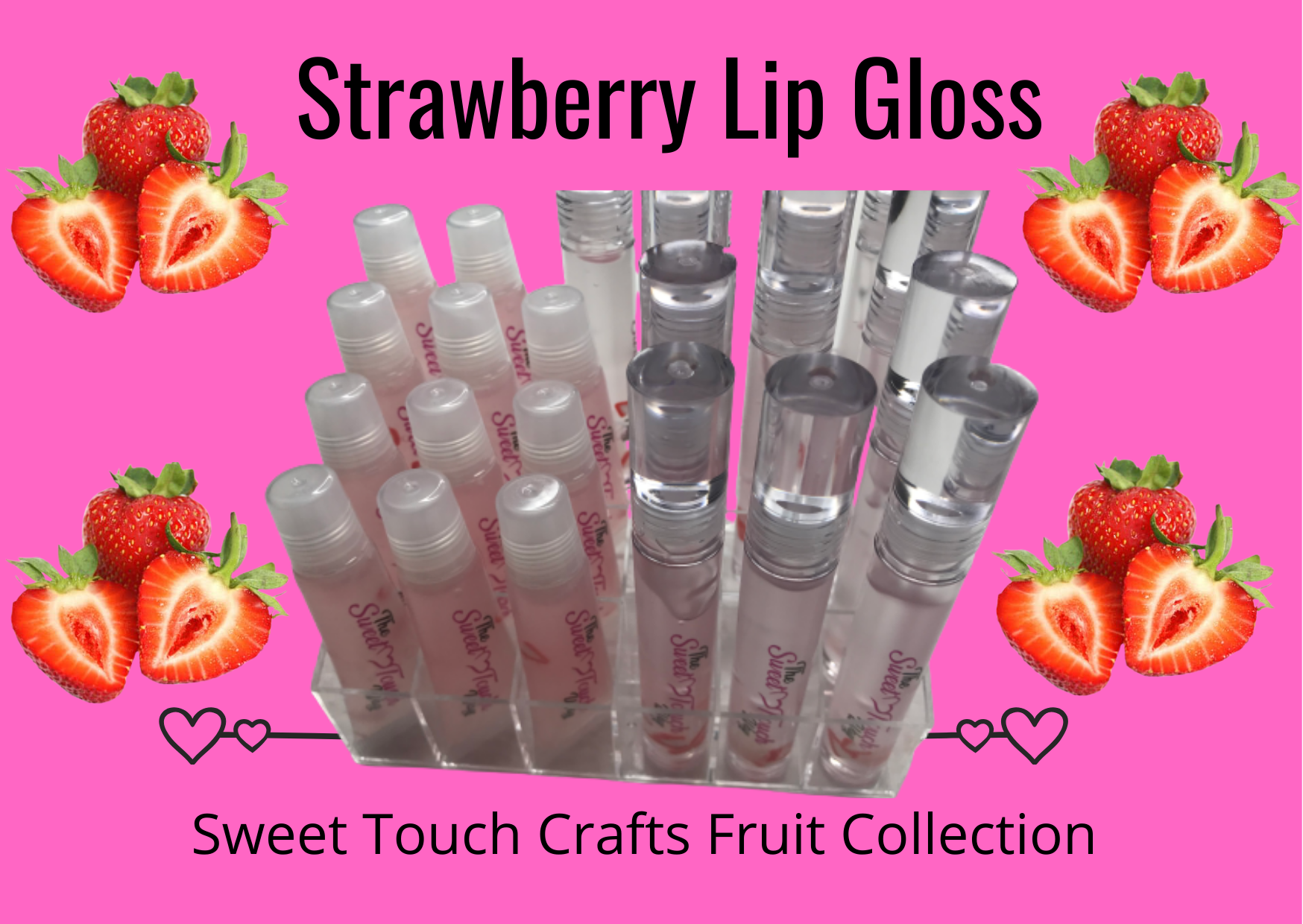 WHOLESALE Lip Gloss - Clear Fruit Wand Tubes- no logo