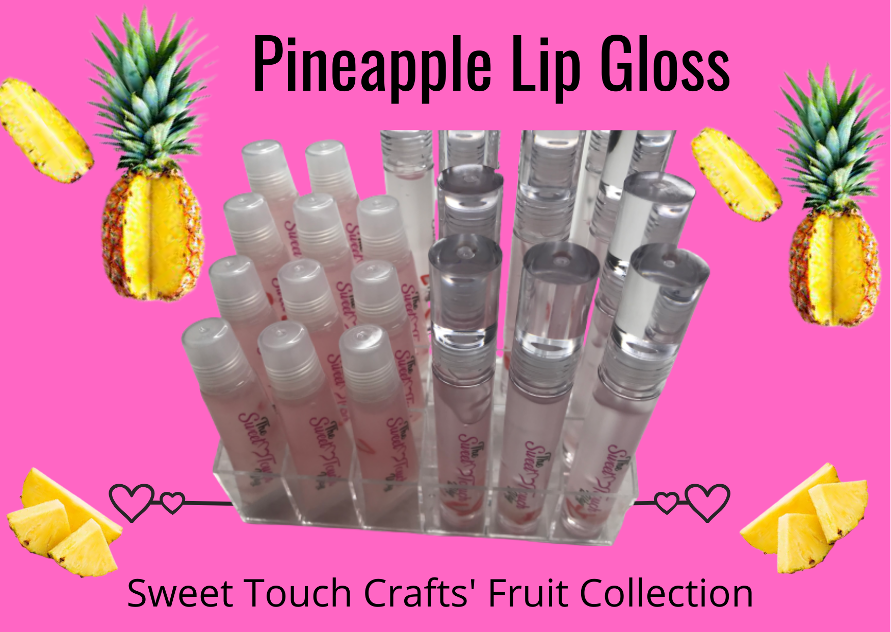 WHOLESALE Lip Gloss - Clear Fruit Wand Tubes- no logo