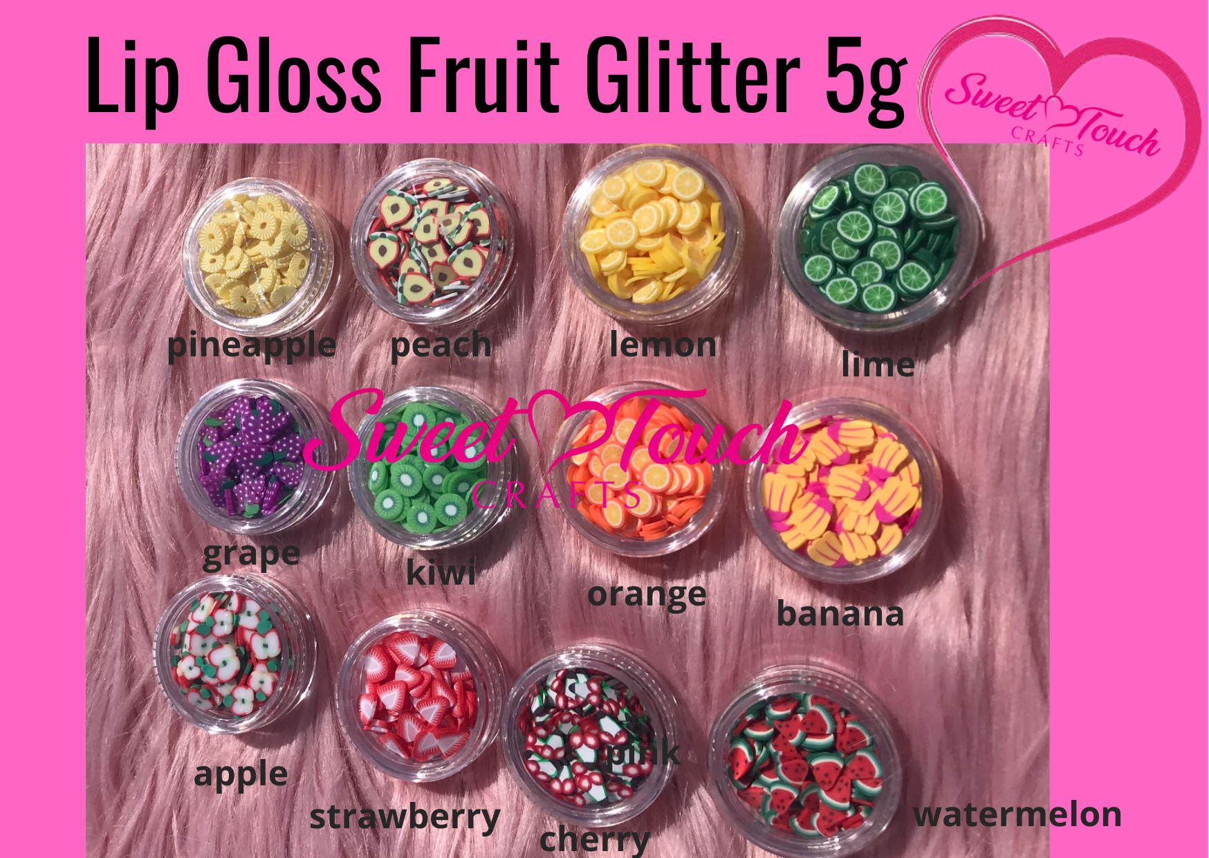 Lip Gloss Fruit Glitter