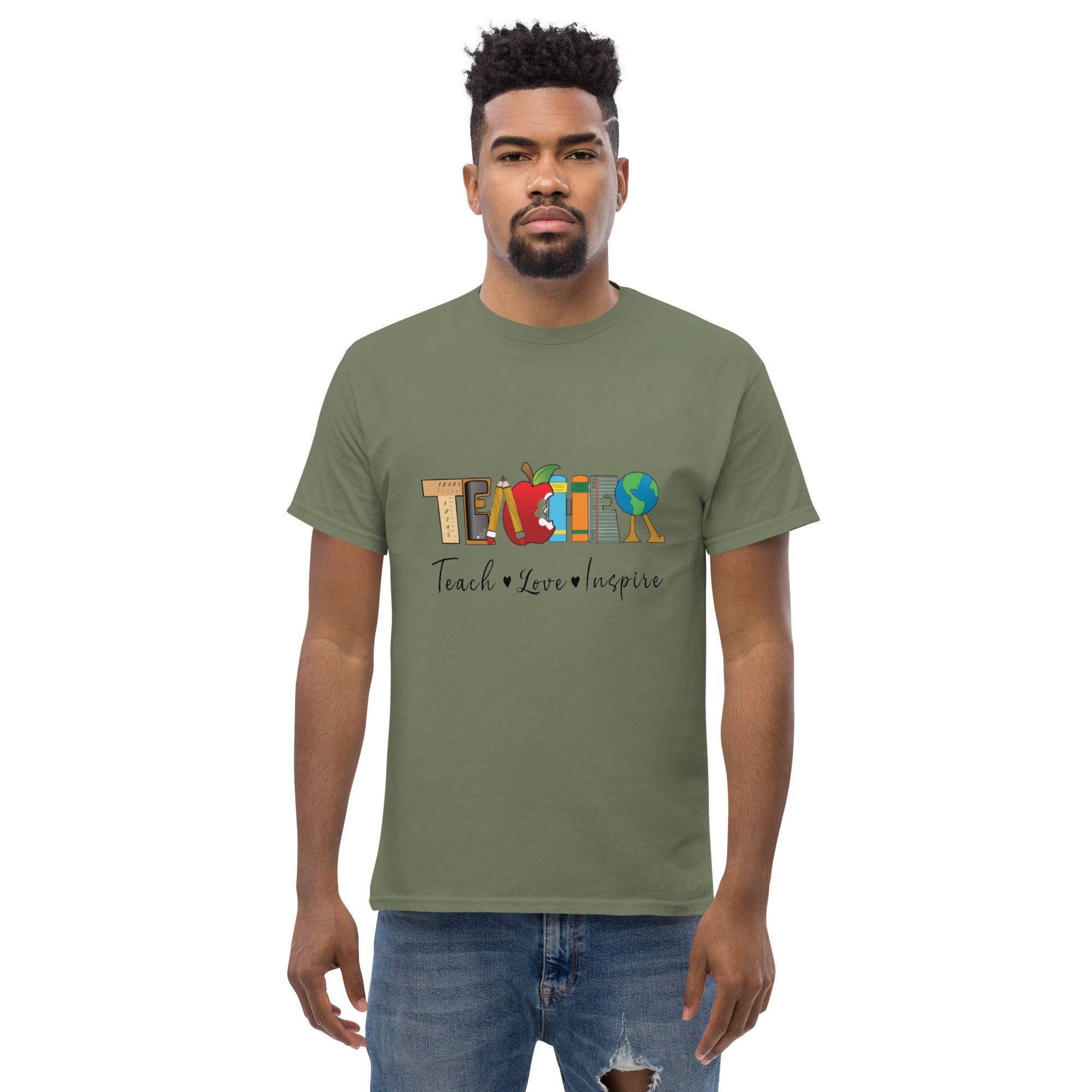 TShirt-Teacher (TEACHER DESIGN) Men's Relaxed