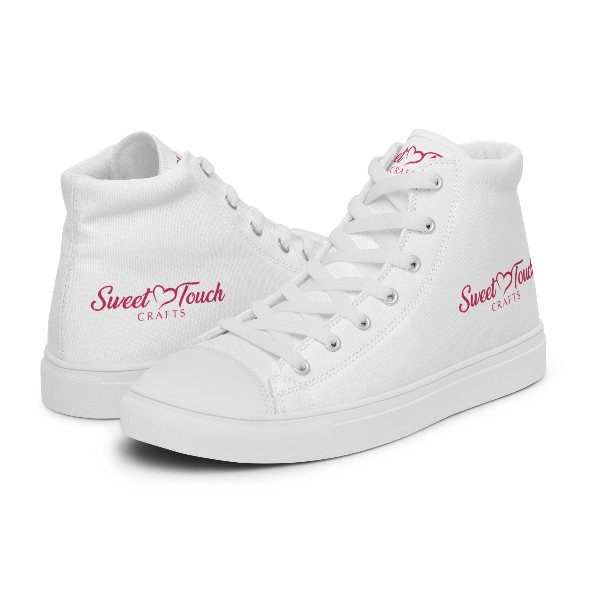 Women’s high top canvas shoes - Sweet Touch Crafts