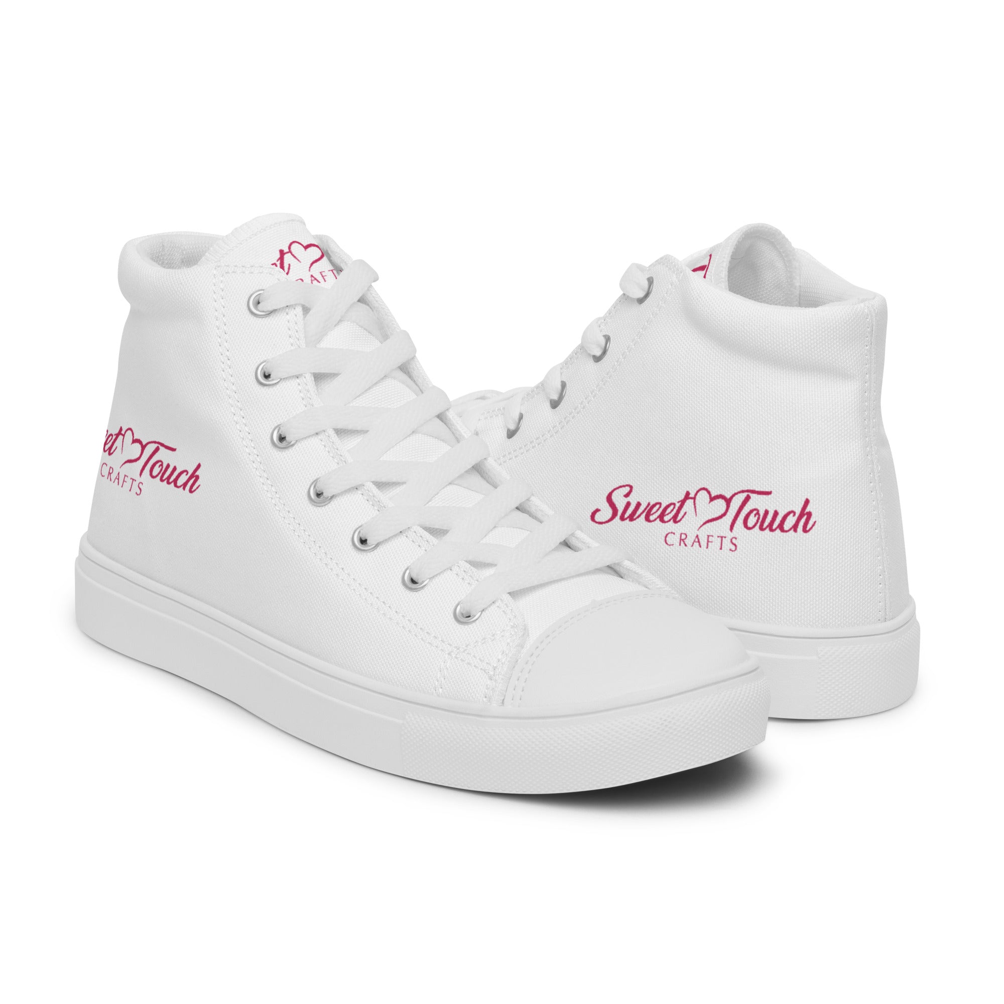 Women’s high top canvas shoes - Sweet Touch Crafts