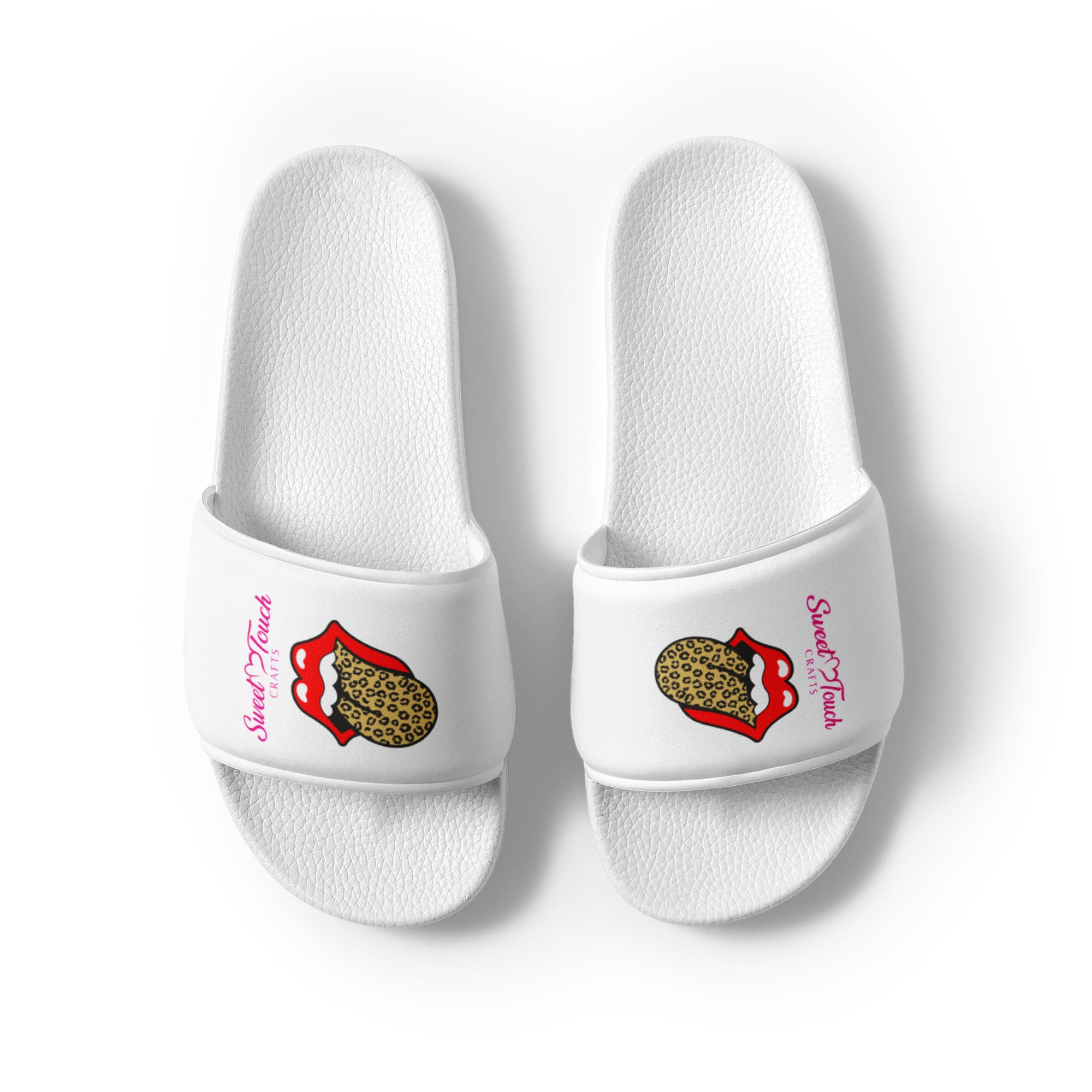 Women's slides - Leapard Lip