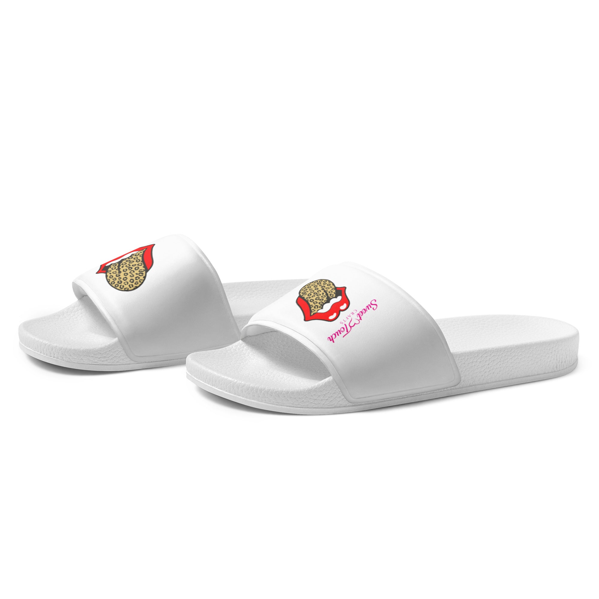 Women's slides - Leapard Lip